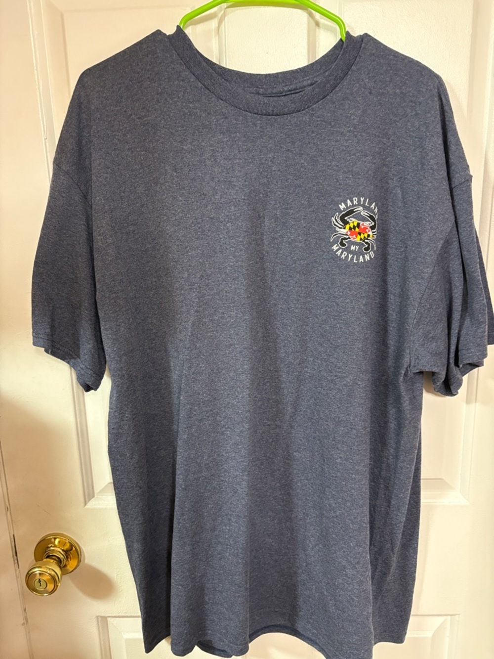 Heather Navy 'Maryland' Graphic Short Sleeve Tee
